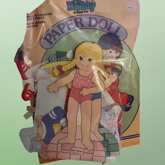 Vintage 1986 Golden Book My Buddy & Little Sister Paper Doll Set - Picture 3 of 6